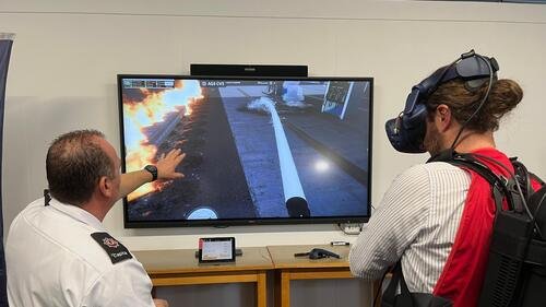 VR untuk Pemadam Kebakaran